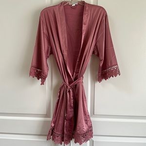 Satin and Lace Robe